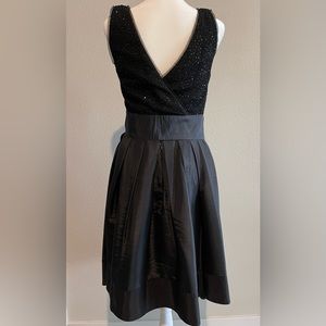 Evening taffeta dress